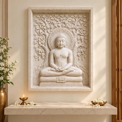 Mahaveer Swami marble idol for Jain temple or home mandir